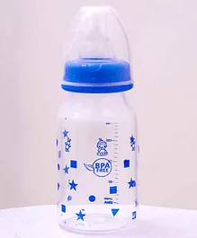 Enorme Feeding Bottle with Anti-Colic Silicone Nipple Blue - 125 ml
