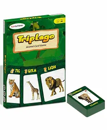 PLAYAUTOMA Triplago Animal Playing Cards - Multicolour