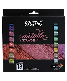 Brustro Artists Gouache Colour Set of 18 Colours