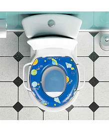 Baby Moo Space Blue Potty Seat With Handle - Multicolor