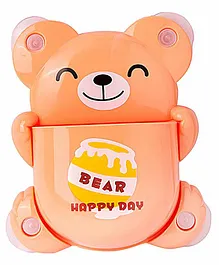 Baby Moo Blushing Bear Toothbrush Holder - Orange