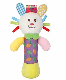 Baby Moo Hungry Rabbit Handheld Rattle Toy - Multicolour