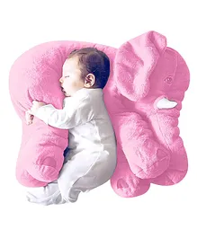 MummaSmile Elephant Shaped Baby Pillow - Pink