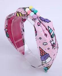 CHOKO Turban Fabric Hair Band - Pink