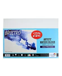 Brustro 100% Cotton Artists Watercolour Paper - 5 Sheets