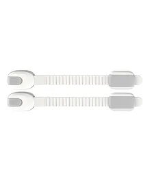 BabySafeHouse Cabinets Drawers Safety Lock Pack of 2 - White