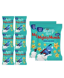 Slurrp Farm Mighty Munch Cheese & Herbs Puff - Pack of 8