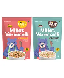 Slurrp Farm Foxtail and Little Millet Vermicelli Pack of 2 - 180 gm Each