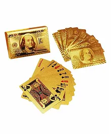 ADKD Classic Gold Plated PVC Poker Table Cards - Gold
