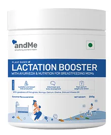 andMe Lactation Supplement for Women - Increases Lactation and Breast Milk, Supports Healthy Infant Growth, Manages Postpartum Weight Nutritious Milk Supply - 250 gm