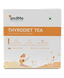 andMe ThyroDiet Tea For Hypothyroidism Balances T3 & T4 levels - 30 Bags
