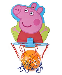 Peppa Pig Face Shape Basket Ball Set (Colour May Vary)