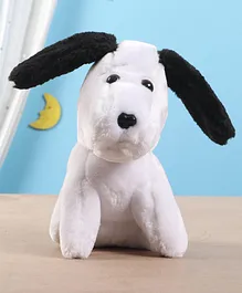 IR Snouted Dog Soft Toy White - Height 9 cm