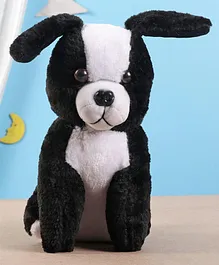 IR Sitting Dog Soft Toy Black - Height 29 cm
