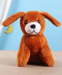 IR Sitting Dog Soft Toy Brown - Height 19.5 cm