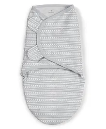 Summer Infant 100% Cotton Hook and Loop Swaddle - Grey