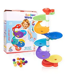 VWorld Rainbow Whirlpool Layer Ball Drop and Roll Swirling Tower - Multicolour