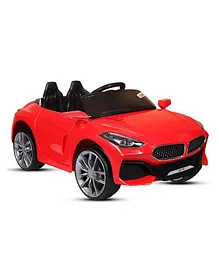 GetBest Brino Electric Rechargeable Battery Operated Ride On Car - Red