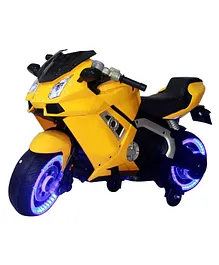 GETBEST Camro Electric Rechargeable Battery Operated Ride On Bike - Yellow