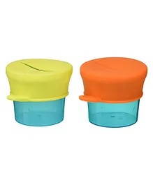 Boon Snug Snack Container and Silicone Lid Pack of 2 - Multicolor