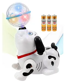 Fiddlerz 360 Degree Rotating Musical Dancing Dog Toy - White