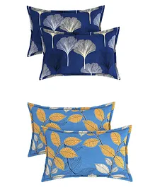 BSB Home Cotton Pillow Covers Pack of 4 -  Blue 