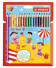 STABILO Trio Thick Colouring Pencils - 18 Assorted Colors
