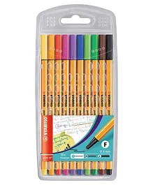 STABILO point 88 Fineliners Pack of 10 - Multicolour