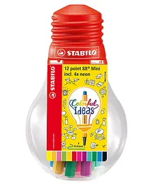 STABILO point 88 Mini Fineliners Pack of 12 - Multicolour
