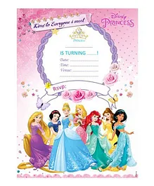 Disney Princess Invitations Cards - Pack of 10