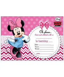 Disney Minnie Mouse Invitations Cards - Pack of 10