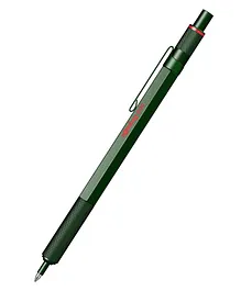 ROTRING 600 Series Medium Point Black Ink Ballpoint Pen - Green