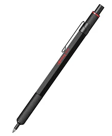 ROTRING 600 Series Medium Point Black Ink Ballpoint Pen - Black