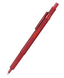 ROTRING 600 Series Medium Point Black Ink Ballpoint Pen - Red