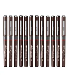 ROTRING 0.8mm Line Thickness Tikky Graphic Fineliner Pack of 12 - Black