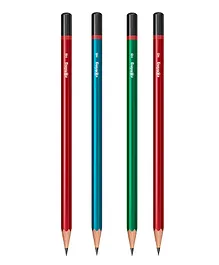 ROTRING Woodcase HB Core Hexagonal Shape Graphite Pencil Pack of 4 - Multicolour