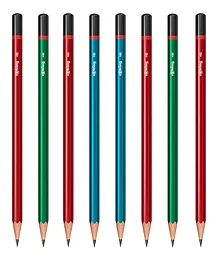 ROTRING Woodcase HB Core Hexagonal Shape Graphite Pencil Pack of 8 - Multicolour