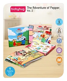 Babyhug The Adventure of Pepper Story Books Set of 6 Vol 2 - English