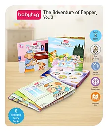 Babyhug Story Book of Mr. Pepper's Daily Activities & Learnings, Set of 6 - English