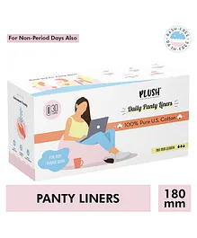 Plush Ultra Thin Panty Liners - 30 Pieces