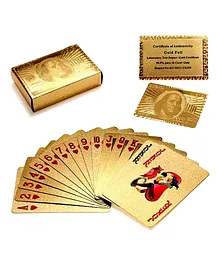Toyshine Gold Plated Poker Playing Cards - Pack of 2