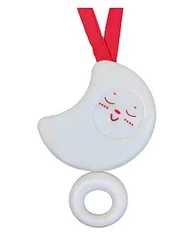 Toyshine Musical Cot Mobile with Pull Function Moon Toy - White