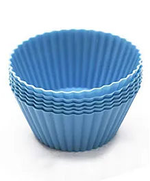 Asian Hobby Crafts Silicone Baking Cup Pack of 6 Pieces - Blue