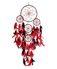 Asian Hobby Crafts Dream Catcher Wall Hanging - Red Black
