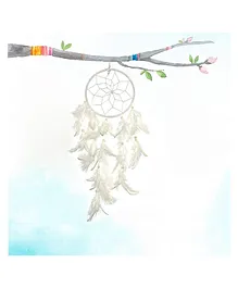 Asian Hobby Crafts Dream Catcher Wall Hanging - White