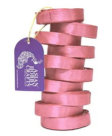 Asian Hobby Crafts Satin Satin Ribbon Pink - Pack of 10