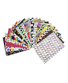 Asian Hobby Crafts Multicolor A4 Printed Sheets Pack of 60 - Multicolour
