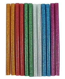 Asian Hobby Crafts Glitter Glue Stick Pack Of 12 - Multicolor