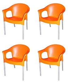 Cello Wimplast Metallo Cafeteria Chair - Orange