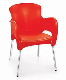 Cello Wimplast Xylo Cafeteria Chair - Red